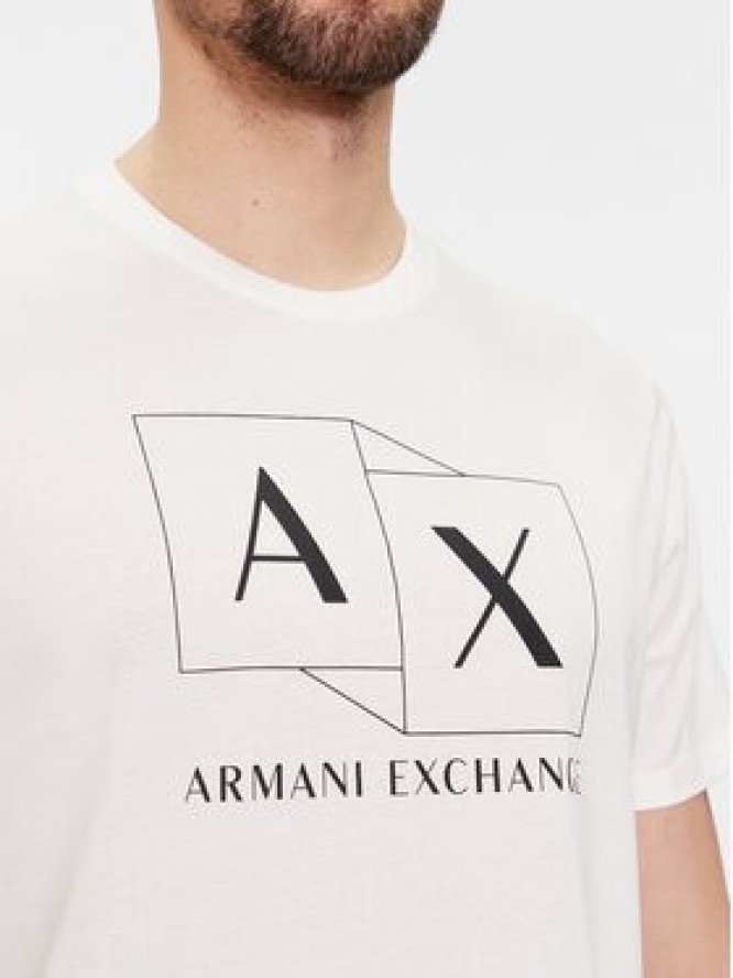 Armani Exchange T-Shirt 3DZTAD ZJ9AZ 1116 Biały Regular Fit
