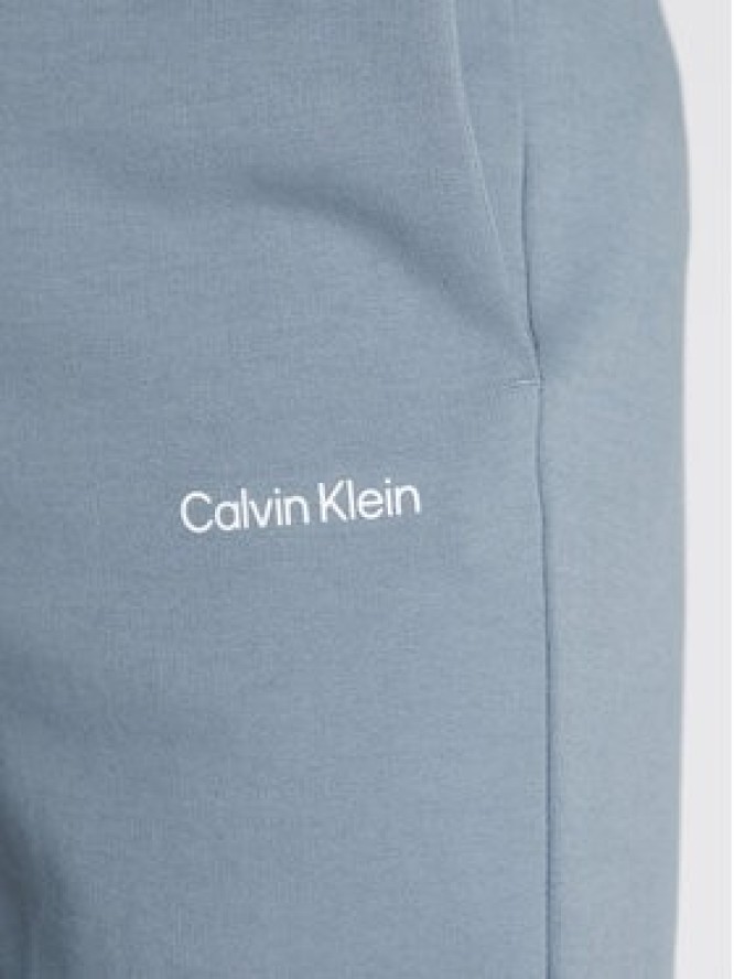Calvin Klein Spodnie dresowe Micro Logo K10K109940 Szary Relaxed Fit