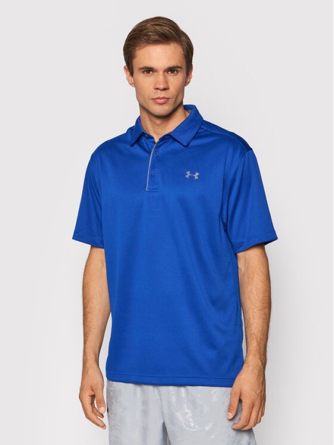 Under Armour Polo Ua Tech 1290140 Niebieski Loose Fit