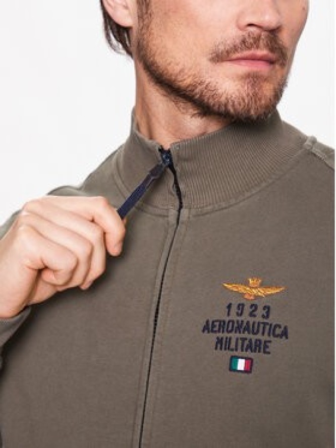 Aeronautica Militare Bluza 231FE1745F489 Zielony Regular Fit