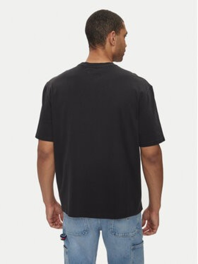 Tommy Jeans T-Shirt Big Flag DM0DM18547 Czarny Oversize