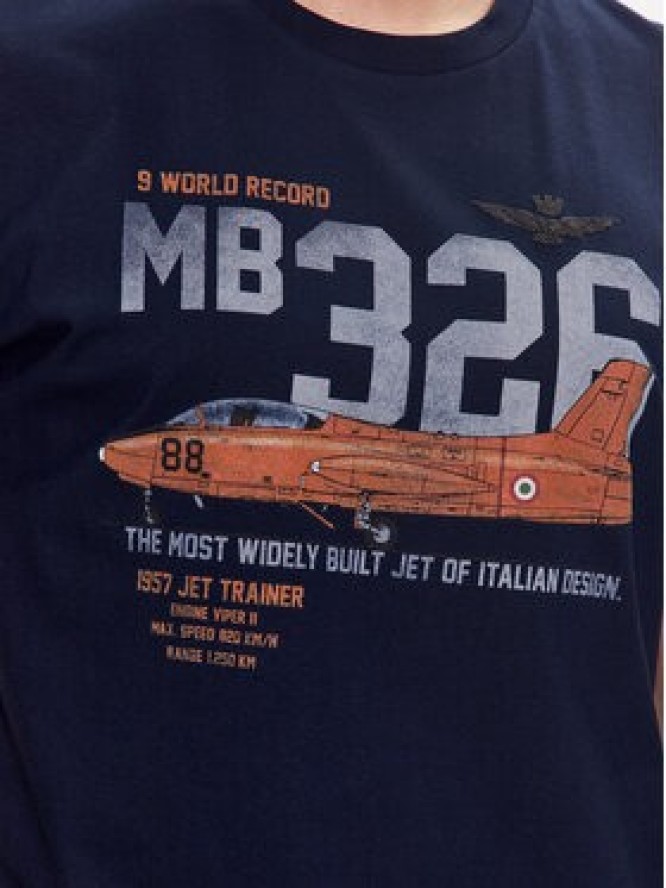 Aeronautica Militare T-Shirt 231TS2124J607 Granatowy Regular Fit