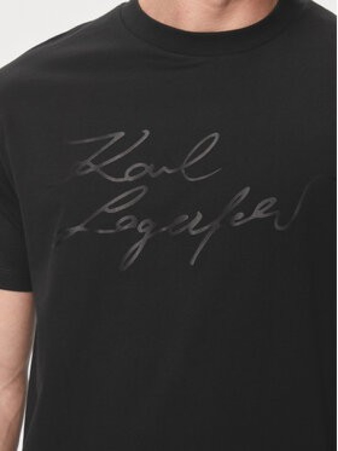KARL LAGERFELD T-Shirt 755083 542225 Czarny Regular Fit