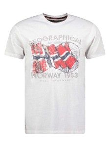 Geographical Norway Koszulka "Japoral" w kolorze jasnoszarym rozmiar: 3XL