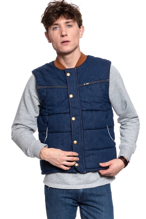 MĘSKI BEZRĘKAWNIK LEE PADDED VEST RINSE L87MGT36