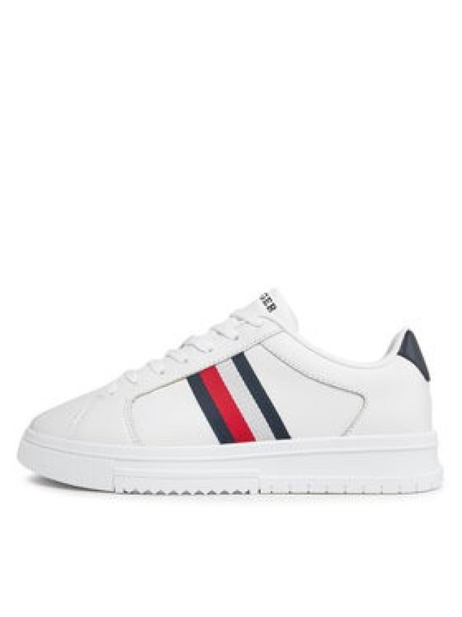 Tommy Hilfiger Sneakersy Supercup Lth Stripes Ess FM0FM04895 Biały