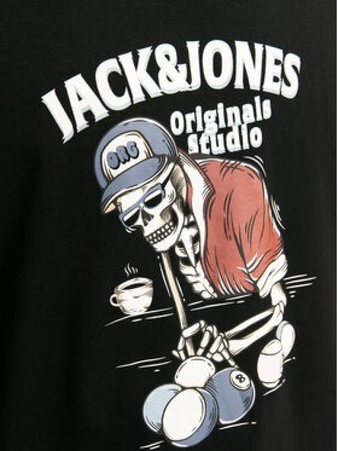 Jack&Jones T-Shirt Eight Skull 12264841 Czarny Standard Fit