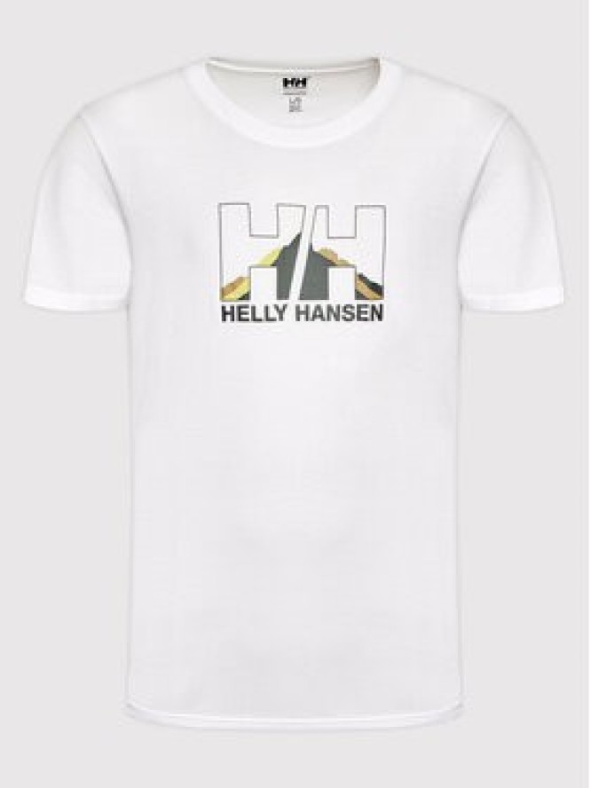 Helly Hansen T-Shirt Nord Graphic 62978 Biały Regular Fit