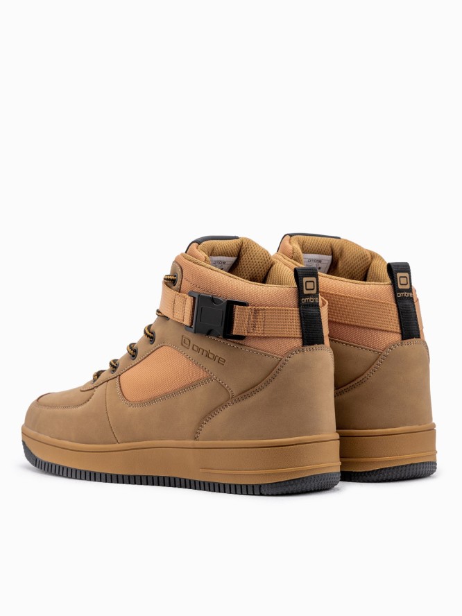 Buty męskie sneakersy za kostkę - camel V3 T317 - 44