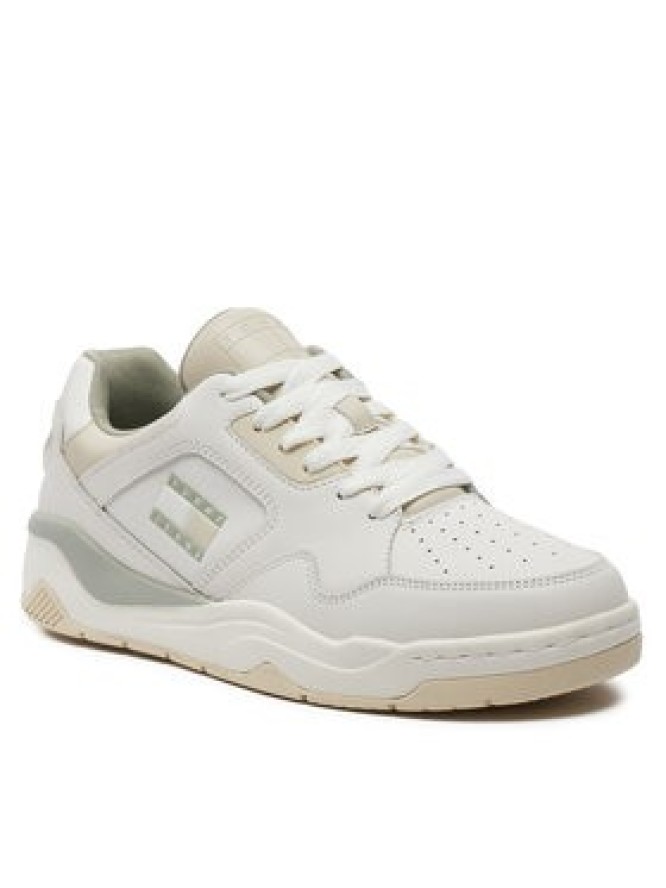 Tommy Jeans Sneakersy Tjm Logo Execution Basket EM0EM01379 Beżowy