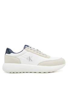 Calvin Klein Jeans Sneakersy Athleisure Runner Laceup Mix YM0YM01195 Biały