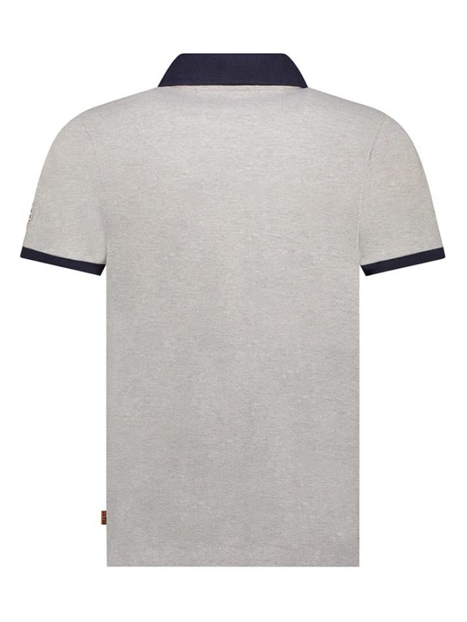 Geographical Norway Koszulka polo "Klub" w kolorze szarym rozmiar: L