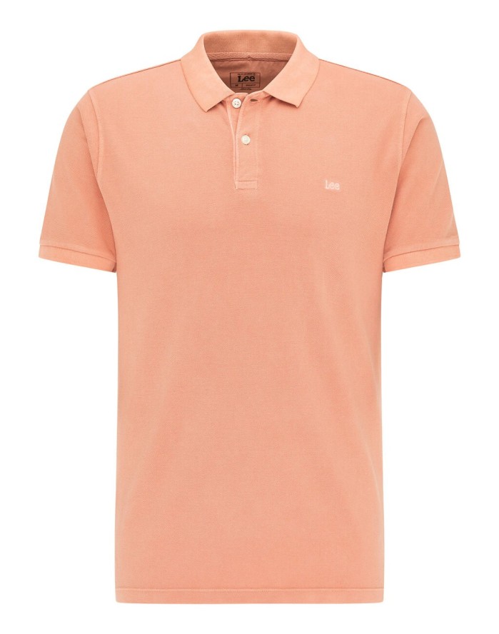 MESKA KOSZULKA LEE NAT DYE POLO RUST L65CQSUK