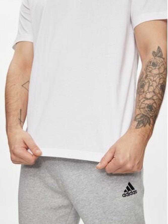 adidas T-Shirt Essentials Single Jersey Embroidered Small Logo T-Shirt IC9286 Biały Regular Fit