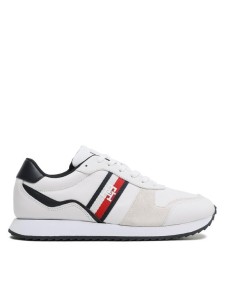 Tommy Hilfiger Sneakersy Runner Evo Leather FM0FM04714 Biały