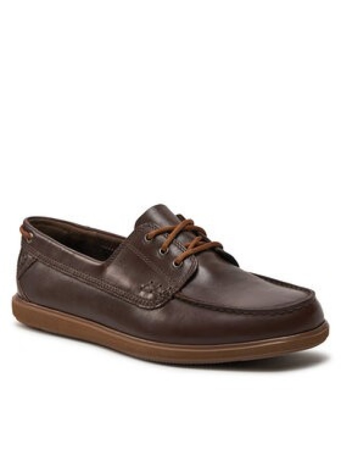 Clarks Mokasyny Bratton Boat 26176095 Brązowy