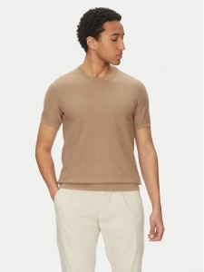 JOOP! Jeans Sweter 15 JJK-14Simoro 30045813 Beżowy Modern Fit