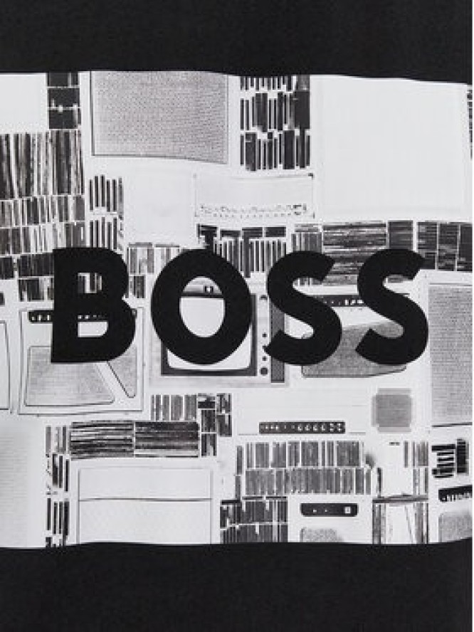 Boss T-Shirt Teeheavyboss 50510009 Czarny Regular Fit