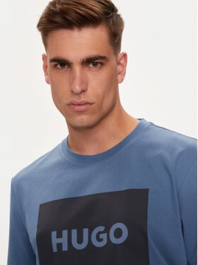 Hugo T-Shirt Dulive222 50467952 Niebieski Regular Fit