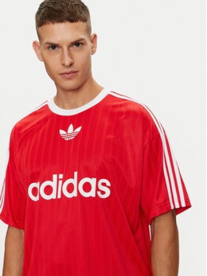 adidas T-Shirt adicolor IM9458 Czerwony Loose Fit