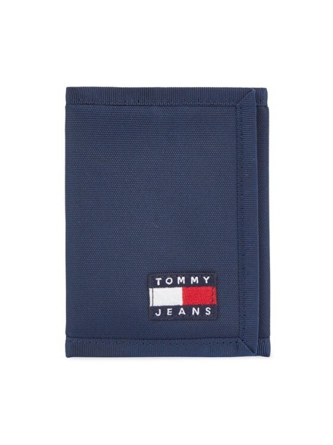 Tommy Jeans Duży Portfel Męski Tjm Ess Daily Nylon Trifold AM0AM12083 Granatowy