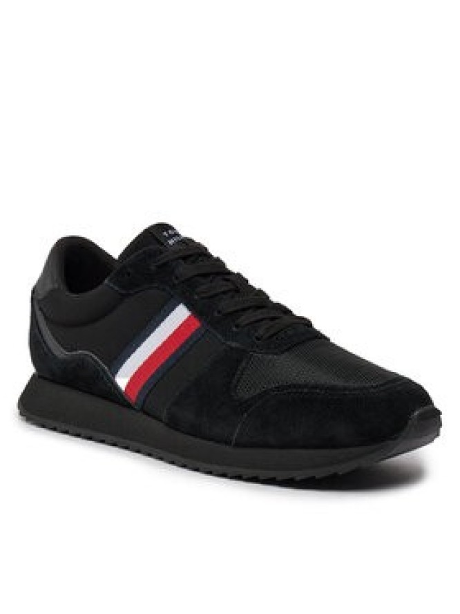 Tommy Hilfiger Sneakersy Runner Evo Mix Ess FM0FM04886 Czarny