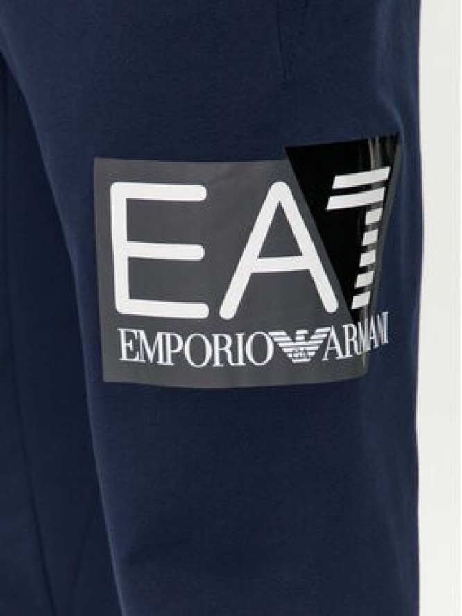 EA7 Emporio Armani Spodnie dresowe 3DPP73 PJ05Z 1554 Granatowy Regular Fit