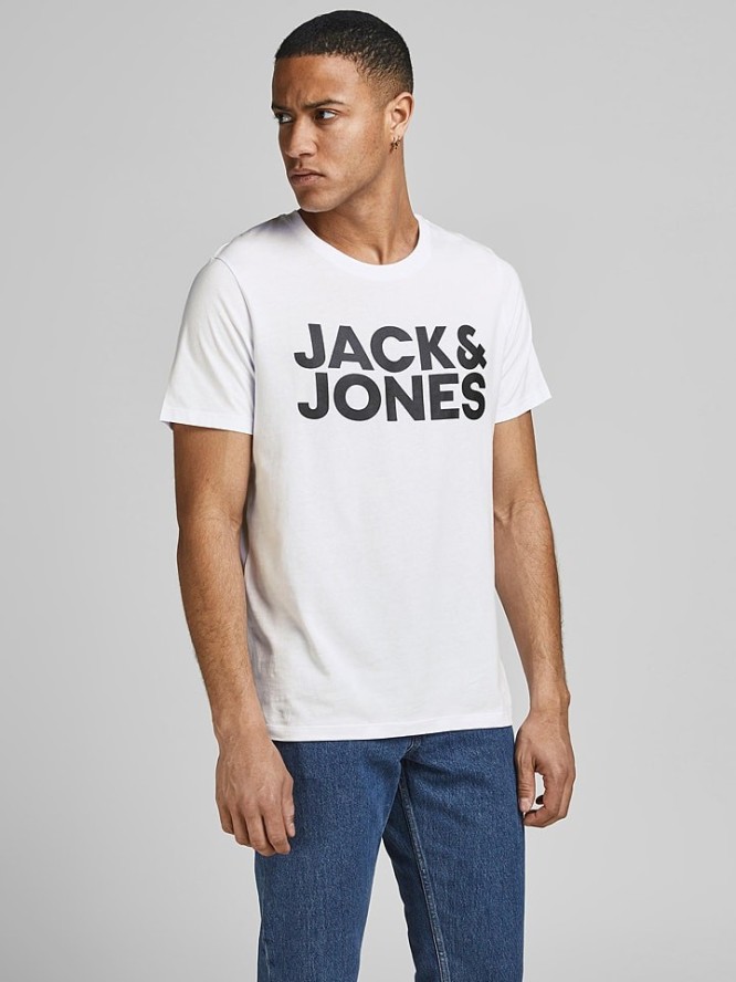 Jack & Jones Koszulka "Corp" w kolorze białym rozmiar: XXL