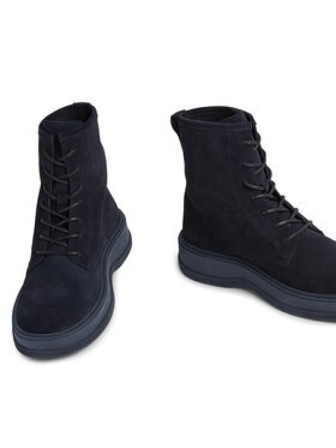 Tommy Hilfiger Trzewiki Th Everyday Core Suede Boot FM0FM04660 Granatowy