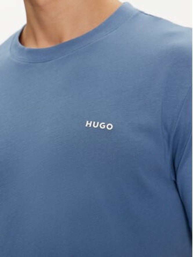 Hugo T-Shirt Dero222 50466158 Niebieski Regular Fit