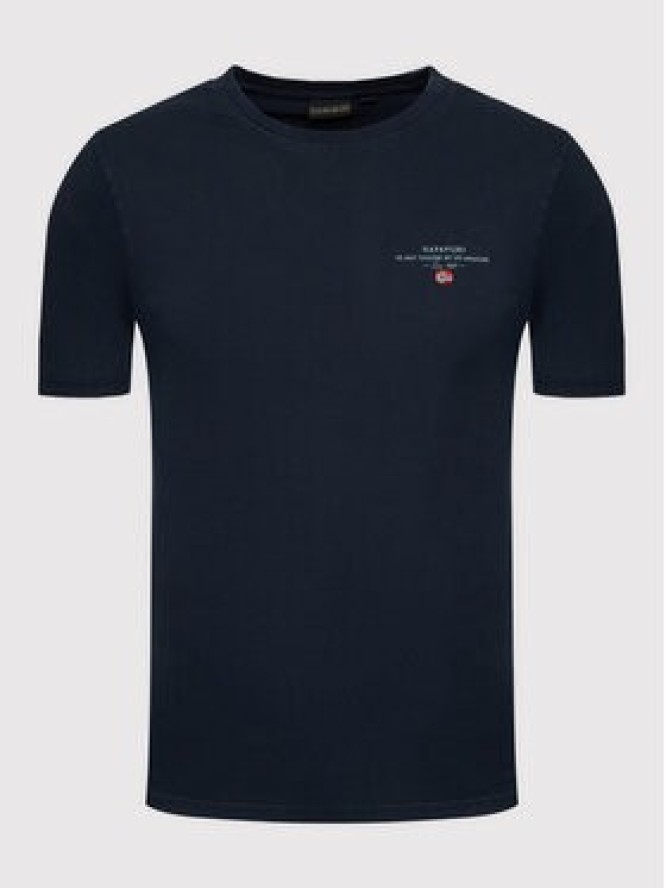 Napapijri T-Shirt Selbas NP0A4GBQ Granatowy Regular Fit