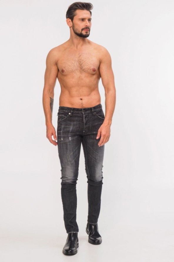 DSQUARED2 Czarne jeansy męskie Cool guy jean