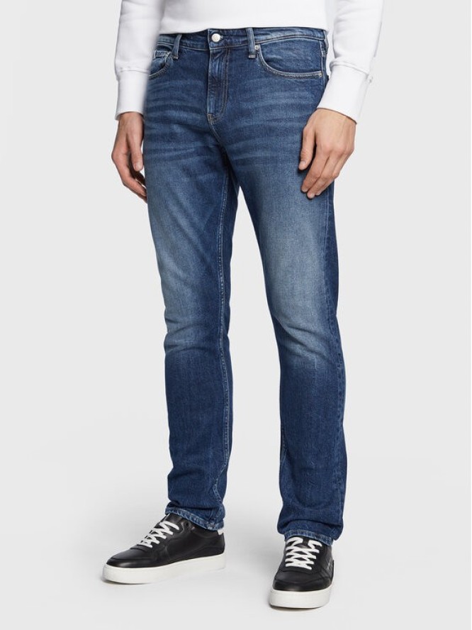 Calvin Klein Jeans Jeansy J30J322804 Niebieski Slim Fit