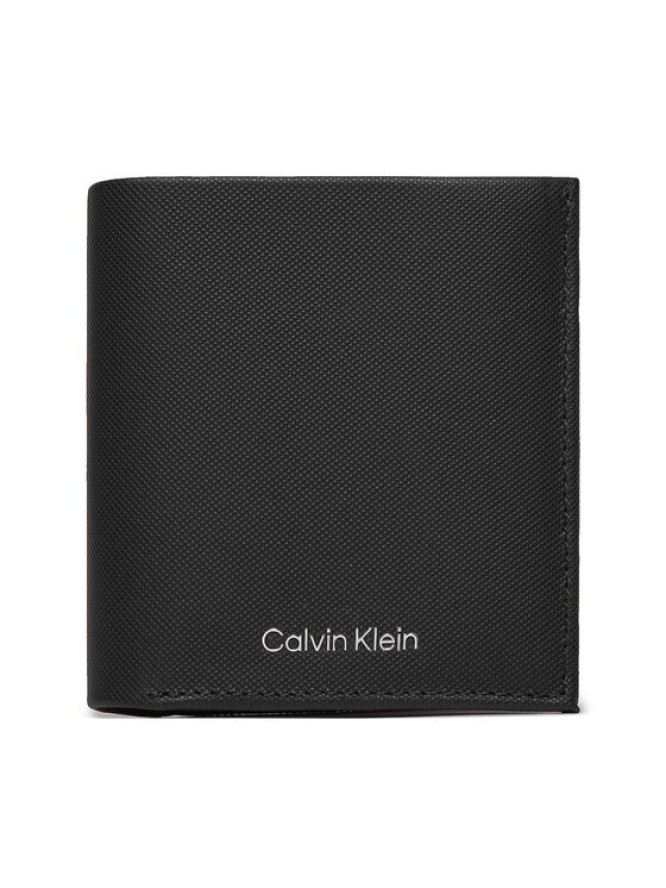 Calvin Klein Duży Portfel Męski Ck Must Trifold 6Cc W/ Coin K50K511382 Czarny