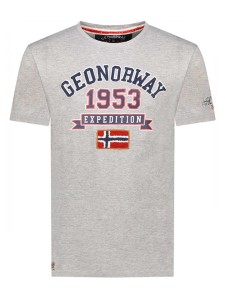 Geographical Norway Koszulka "Jollegio" w kolorze szarym rozmiar: XXL