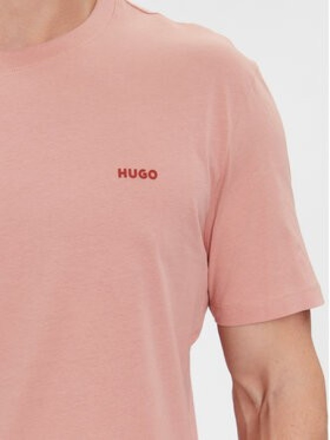 Hugo T-Shirt Dero222 50466158 Różowy Regular Fit