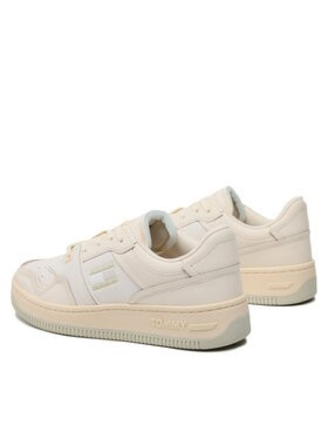 Tommy Jeans Sneakersy Basket Cupsole EM0EM01194 Écru