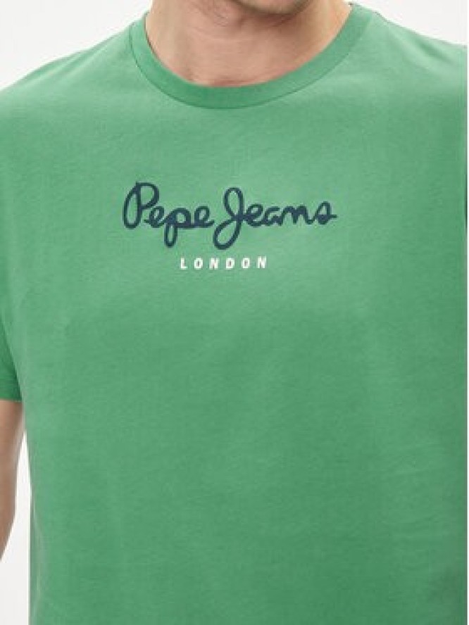 Pepe Jeans T-Shirt Eggo N PM508208 Zielony Regular Fit