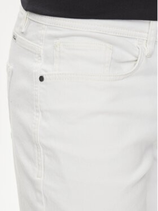 Blend Szorty jeansowe 20716686 Biały Slim Fit