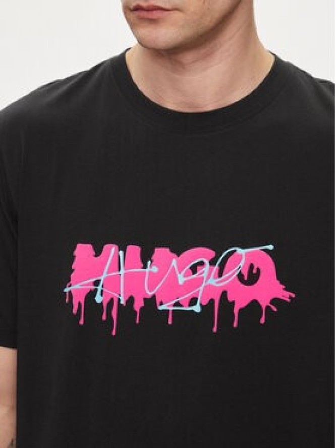 Hugo T-Shirt Decation 50515282 Czarny Regular Fit