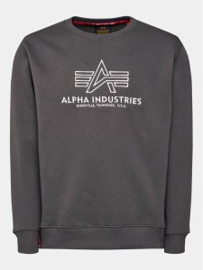Alpha Industries Bluza Basic 118302 Szary Regular Fit