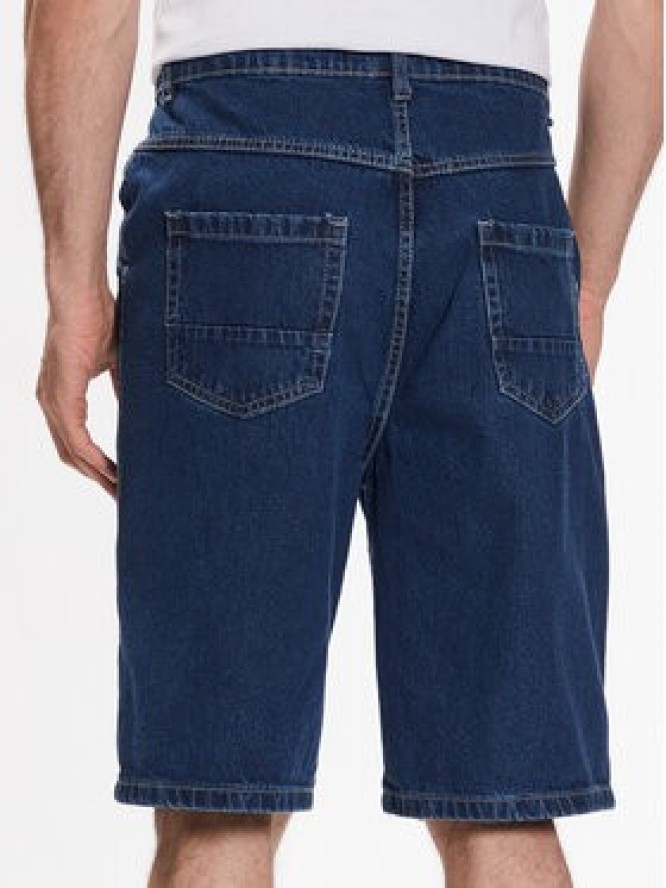 Brave Soul Szorty jeansowe MSRT-BURROWMB Granatowy Regular Fit