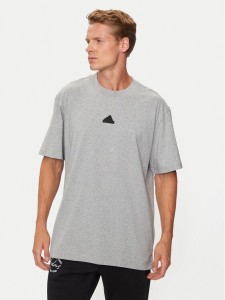 adidas T-Shirt Brand Love IW3541 Szary Loose Fit