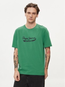 Pepe Jeans T-Shirt Claude PM509390 Zielony Regular Fit