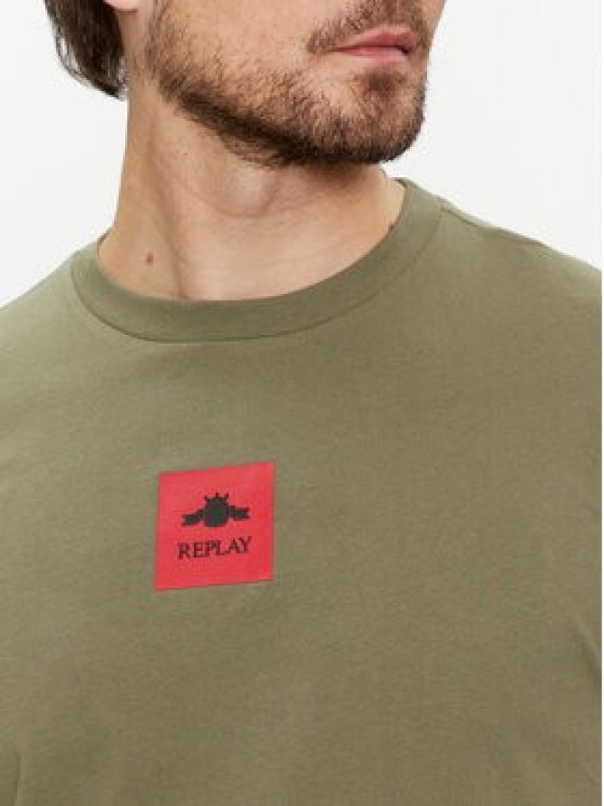 Replay T-Shirt M6759 .000.2660 Zielony Regular Fit