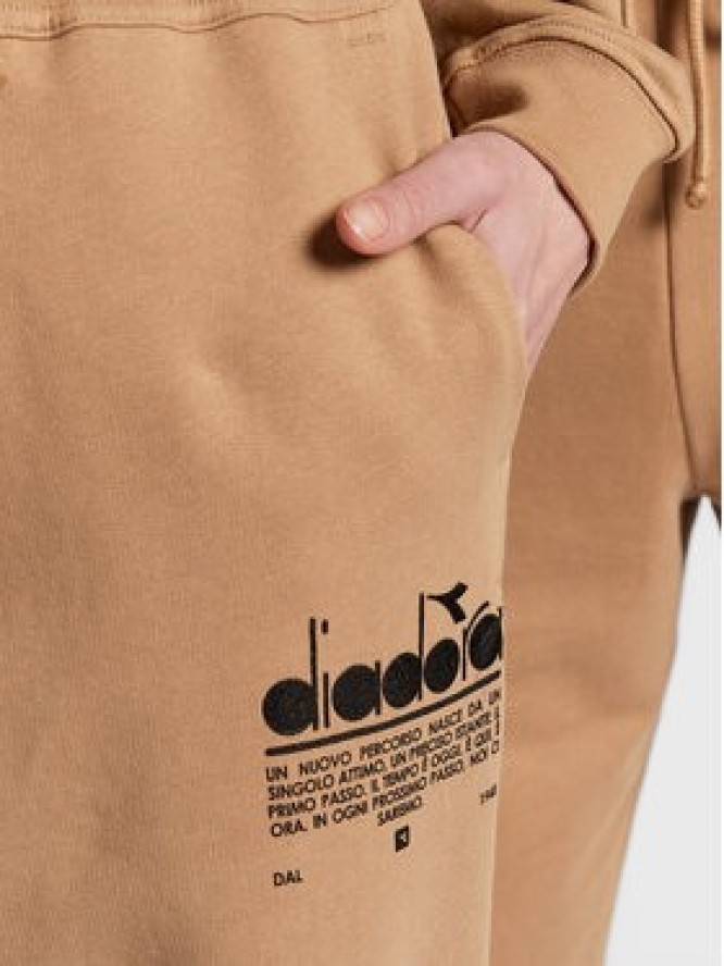 Diadora Spodnie dresowe Unisex Manifesto 502.179480 Beżowy Loose Fit
