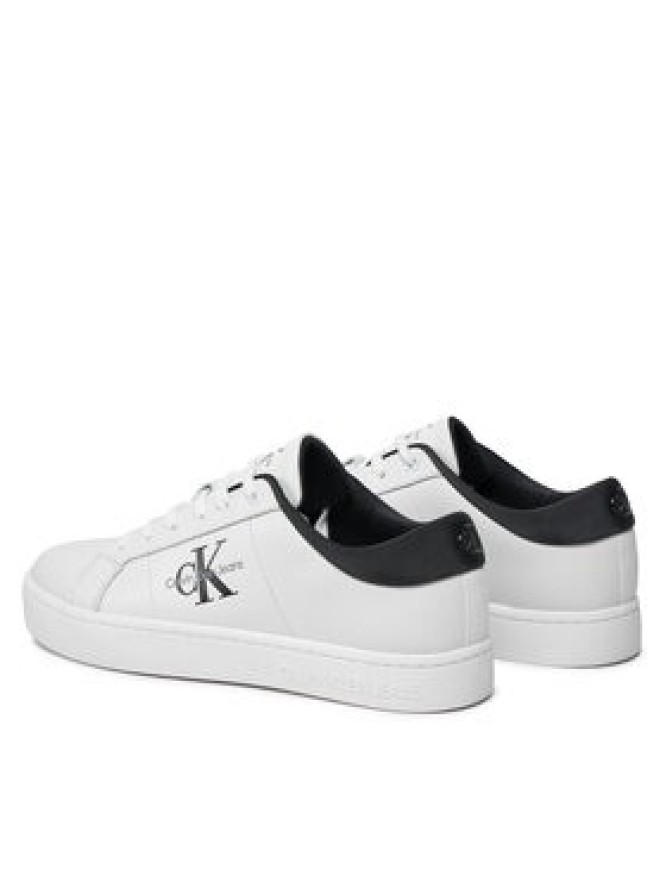 Calvin Klein Jeans Sneakersy Classic Cupsole Low Laceup Lth YM0YM00864 Beżowy