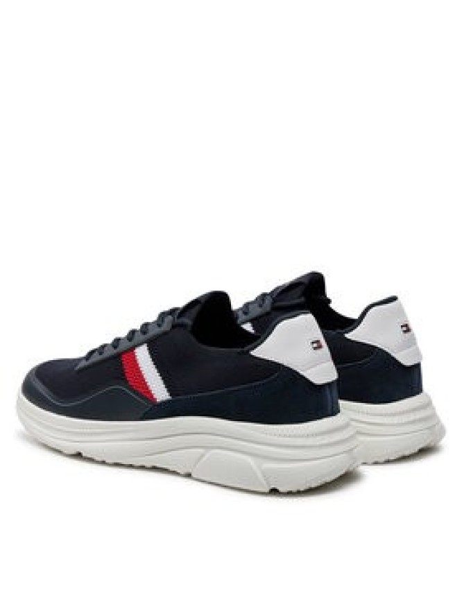 Tommy Hilfiger Sneakersy Modern Runner Premium Knit FM0FM05135 Granatowy