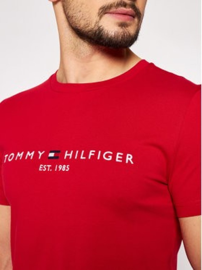 Tommy Hilfiger T-Shirt Logo MW0MW11797 Czerwony Regular Fit