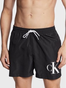 Calvin Klein Swimwear Szorty kąpielowe KM0KM00849 Czarny Regular Fit